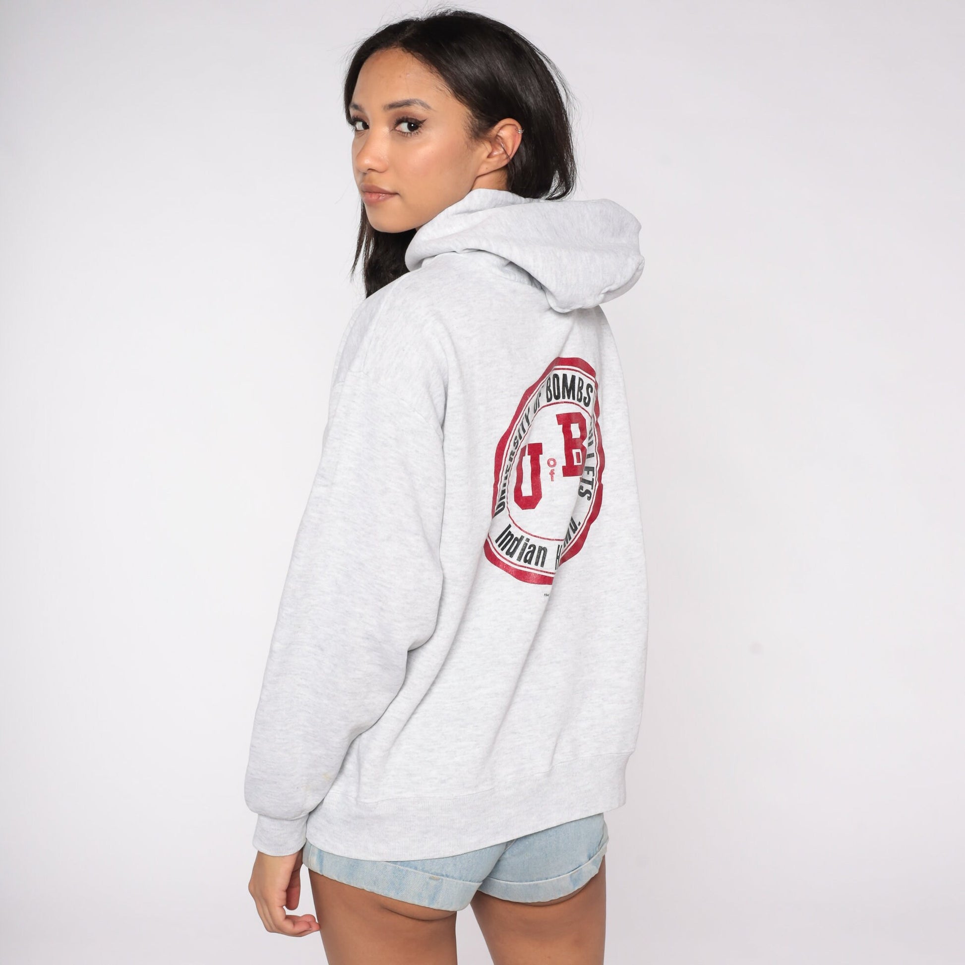 90s NAVSCOLEOD Naval School Hoodie Sweatshirt EOD Indian Head Maryland Large