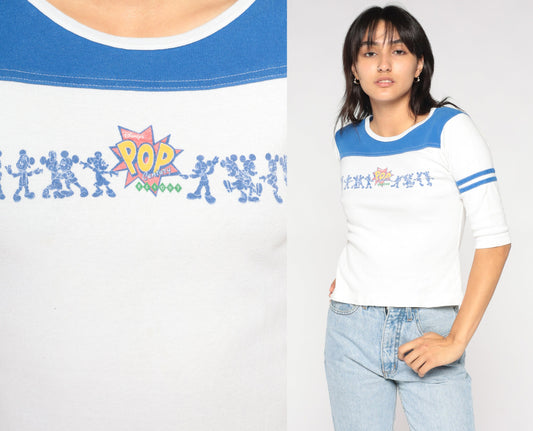 90s Walt Disney World Pop Century Resort Graphic Tee White Small