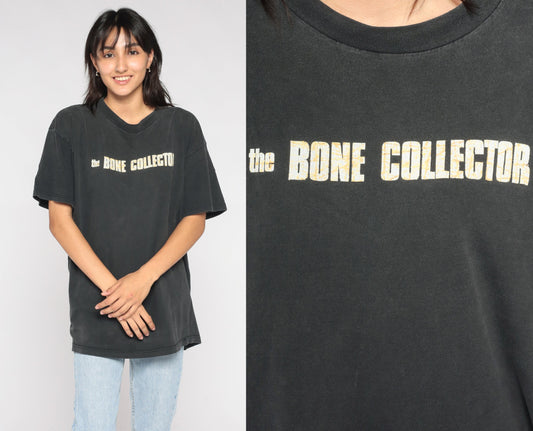 The Bone Collector 00s Movie Graphic Tee Black Cotton Extra Large XXL