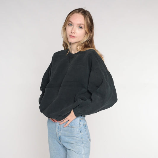 Y2K Counter Culture Black Graphic Sweatshirt Crewneck Medium M