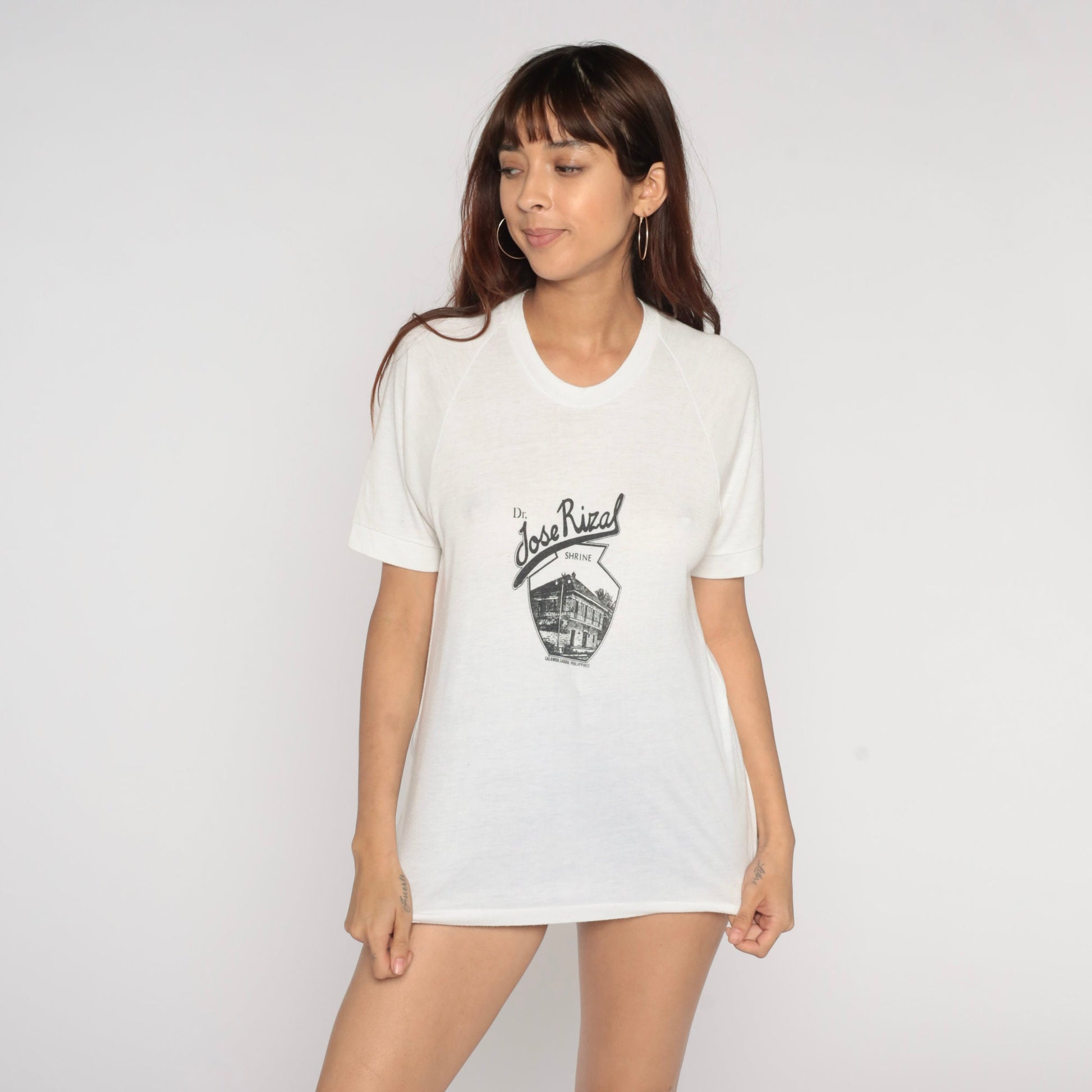 90s Dr. Jose Rizal Shrine Calamba Philippines Graphic Tee Medium