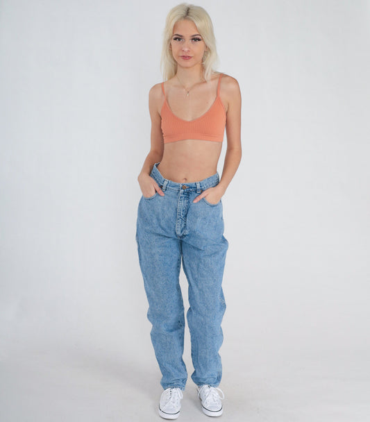 90s Forenza High Waisted Straight Leg Jeans Blue Denim Small