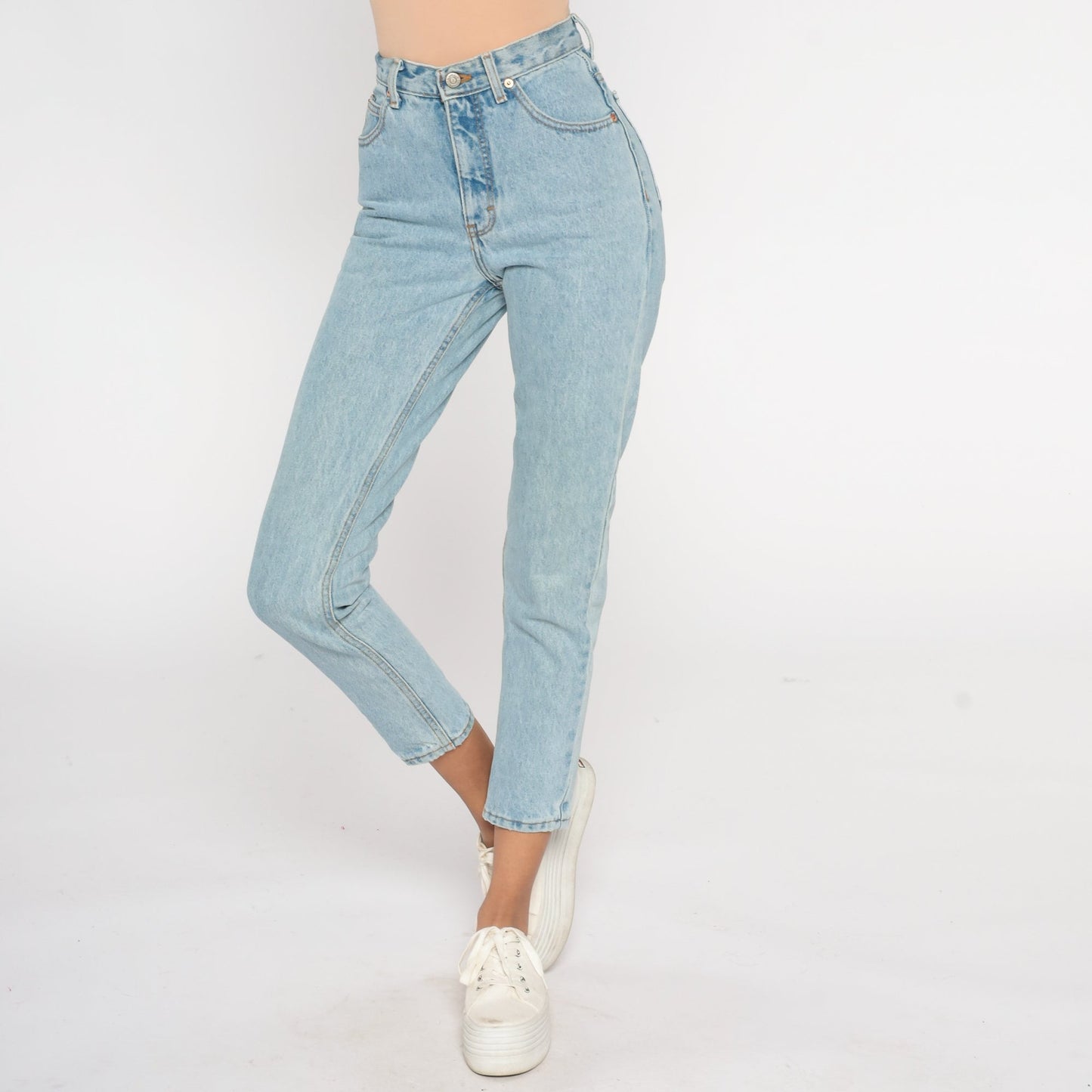 90s Calvin Klein High-Waisted Skinny Jeans Blue Denim Size 2