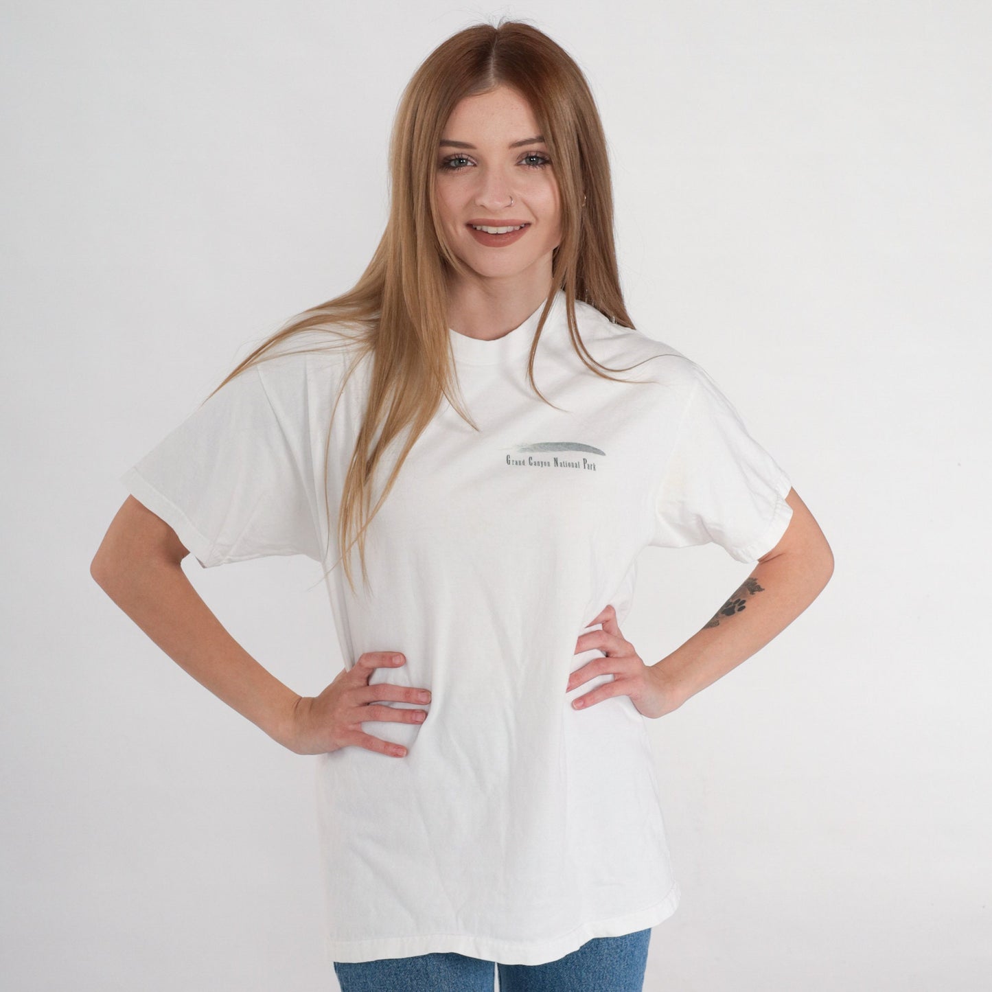 90s Grand Canyon National Park T-Shirt White Graphic Tee Medium M