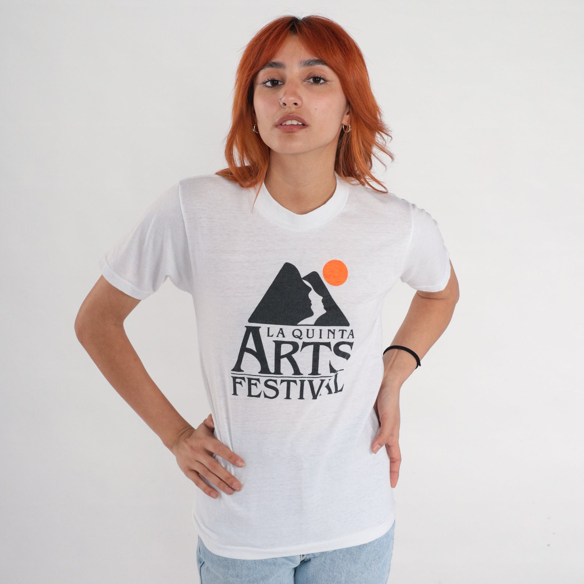 80s La Quinta Art Festival Graphic Tee White Single Stitch Extra Small
