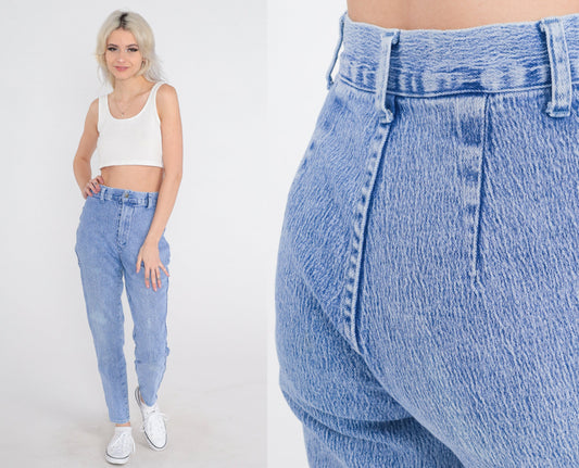 90s Acid Wash High Waist Skinny Jeans Denim Republic Blue Extra Small XS