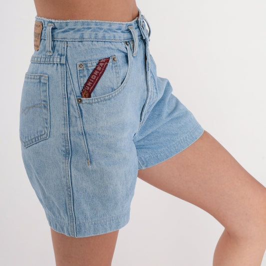 90s Union Bay High-Waisted Denim Shorts Blue Small S