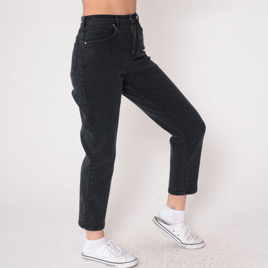 Gloria Vanderbilt 90s Black Skinny Jeans High Rise Stretch Denim Small