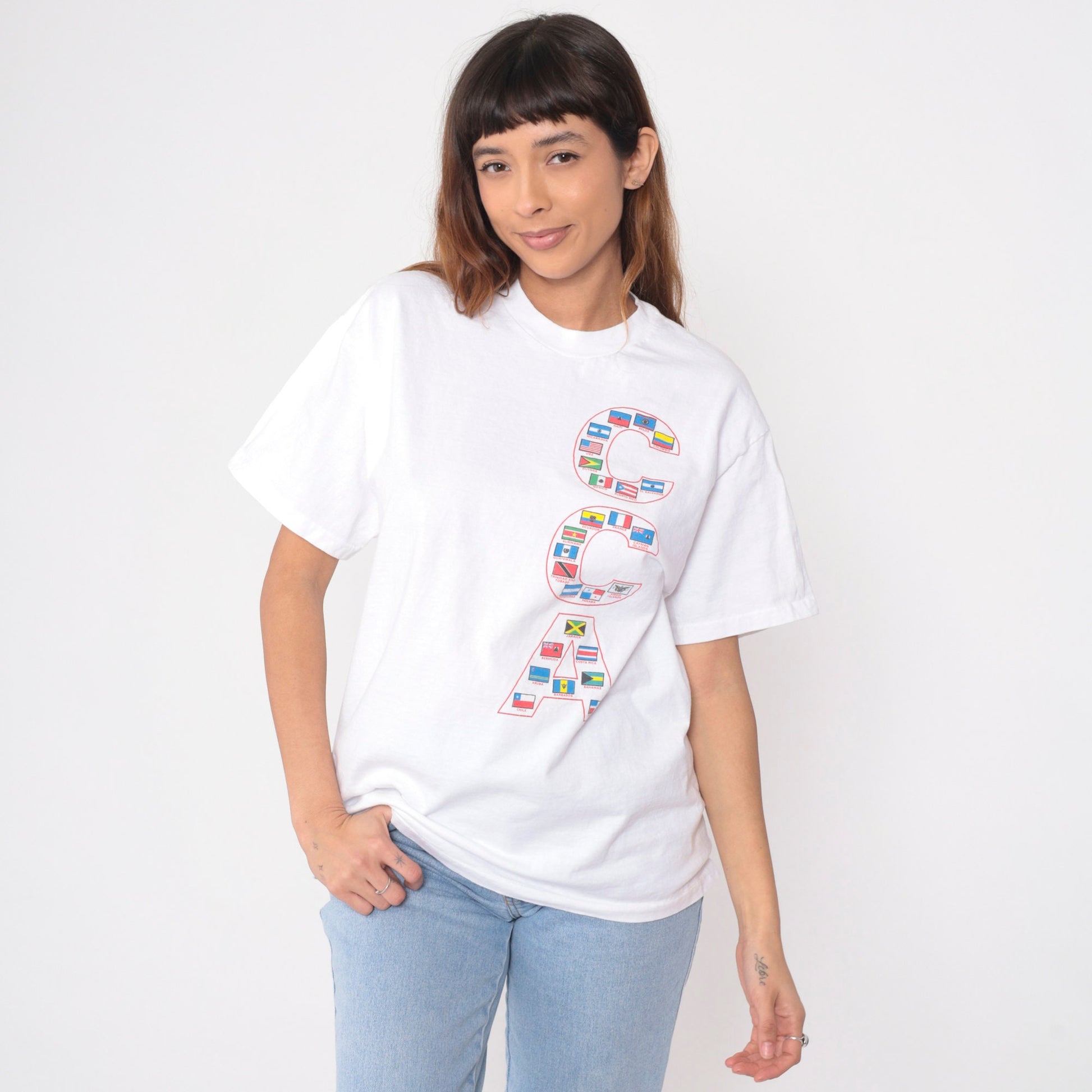 90s Clean Caribbean & Americas Oil Spill Preparedness Graphic Tee Cotton Large