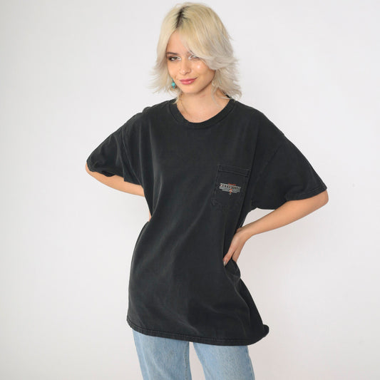 2002 Harley-Davidson Big Twin Aruba Graphic T-Shirt Black Y2K Extra Large XL