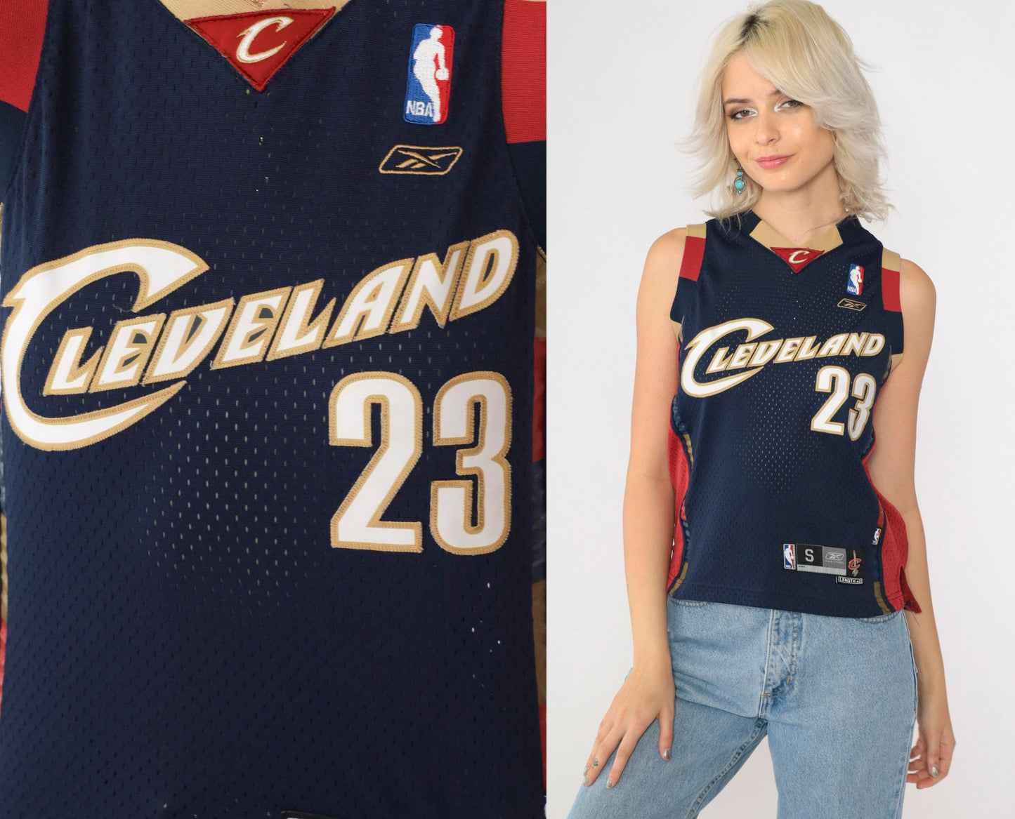 LeBron James Cleveland Cavaliers #23 Reebok NBA Jersey Navy Small