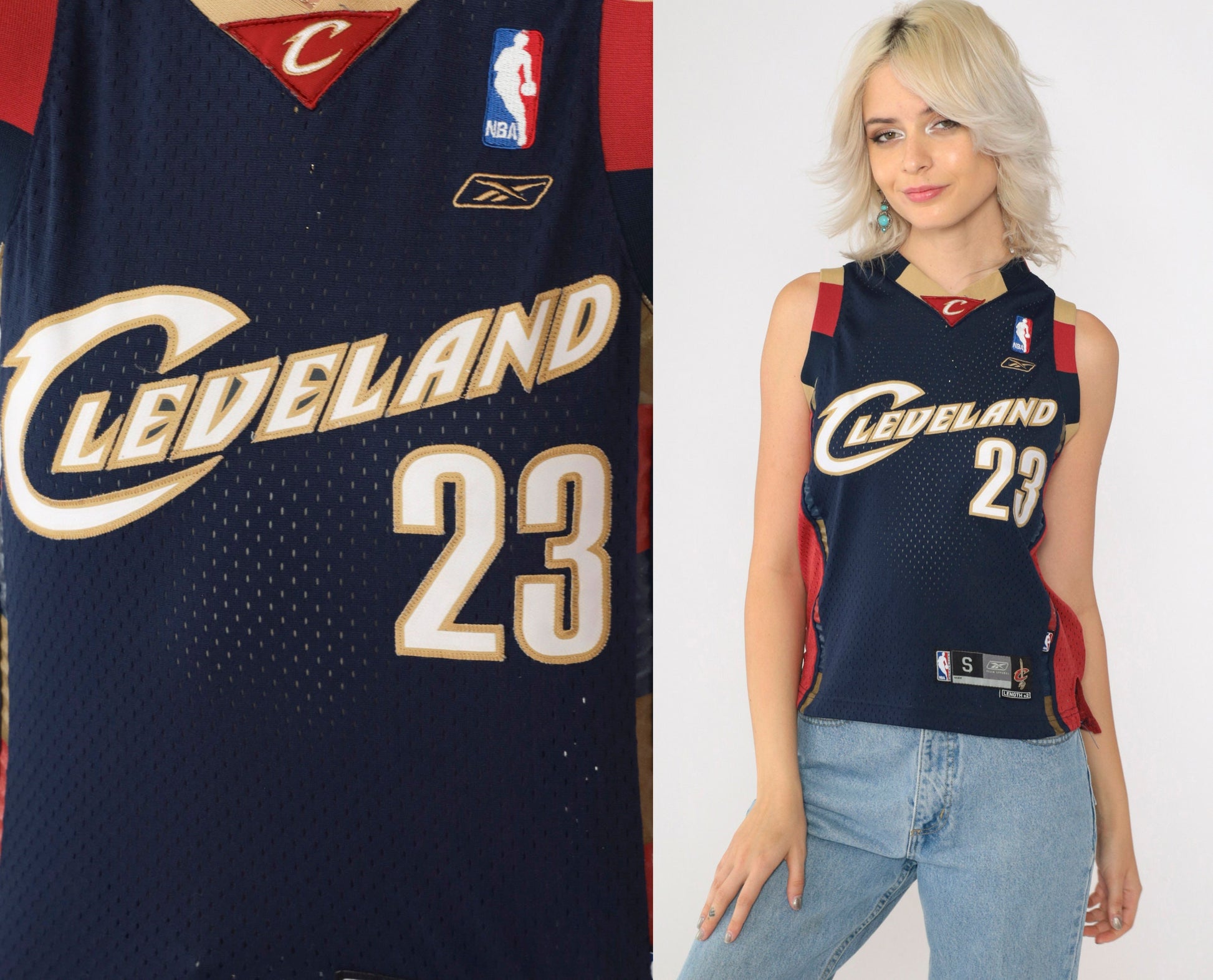 LeBron James Cleveland Cavaliers #23 Reebok NBA Jersey Navy Small