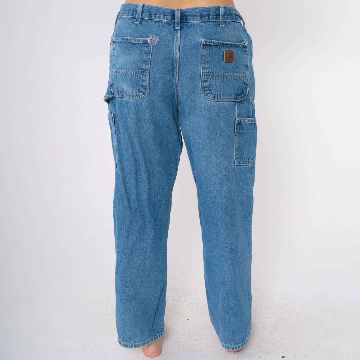 Y2K Carhartt Jeans Men's 36x30 High Waisted Straight Leg Cargo Denim