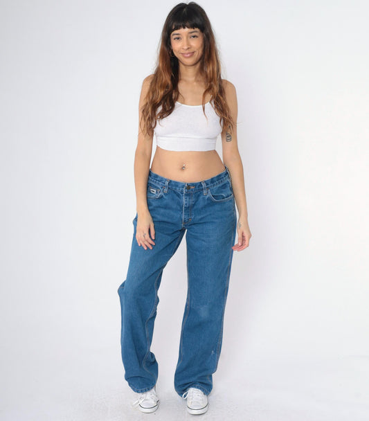00s Tyndale Flame Resistant Work Jeans Blue Denim Straight Leg Medium