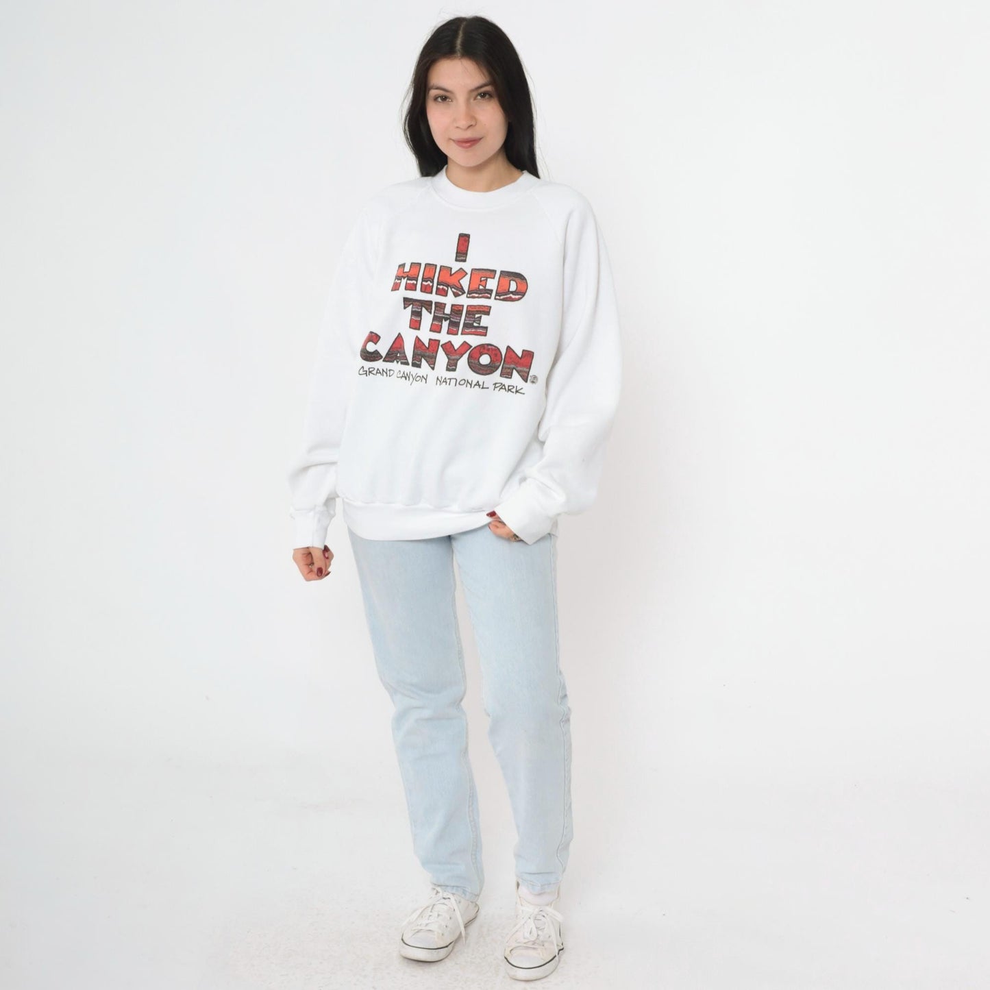 90s Grand Canyon National Park Sweatshirt I Hiked The Canyon Graphic Crewneck Extra Large
