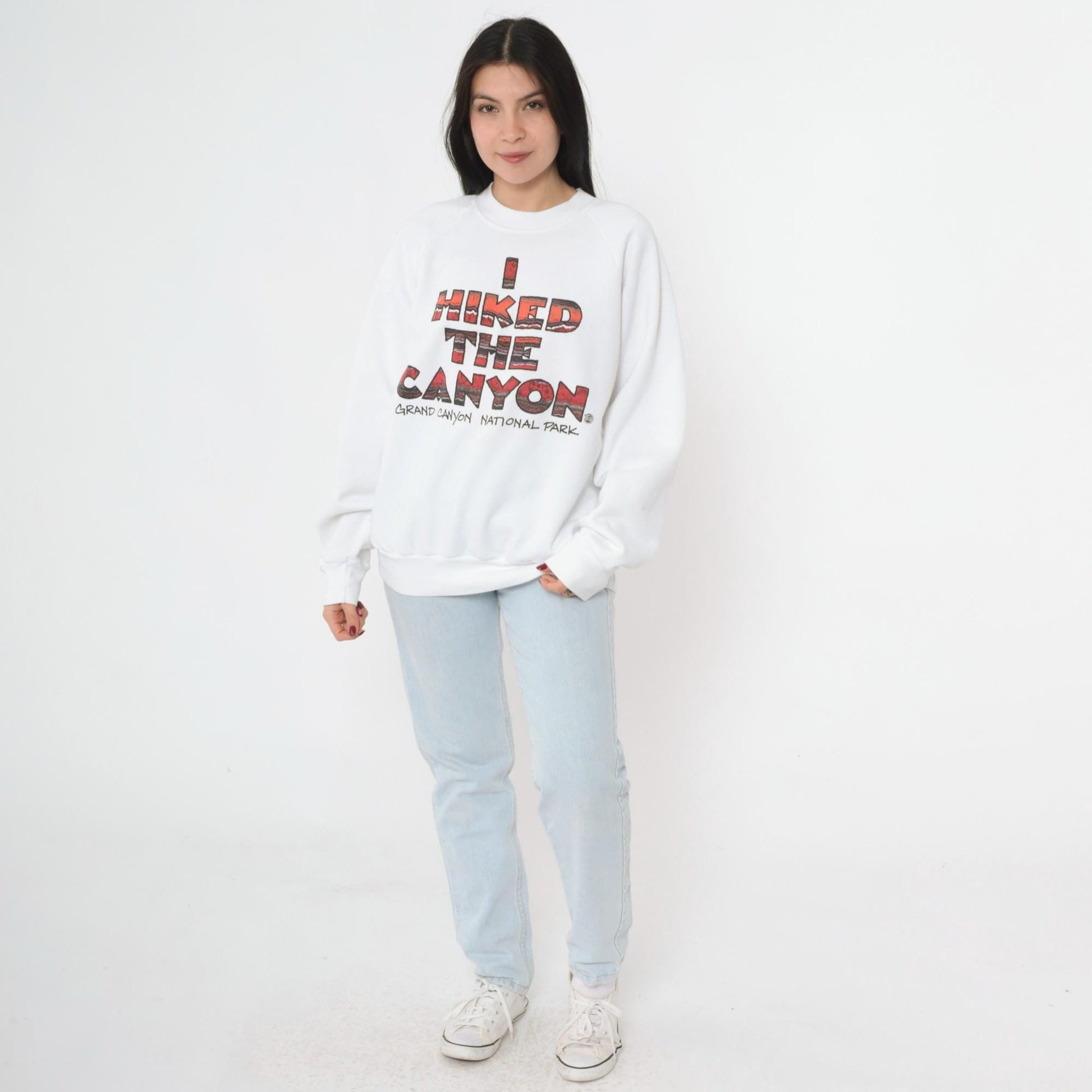 90s Grand Canyon National Park Sweatshirt I Hiked The Canyon Graphic Crewneck Extra Large
