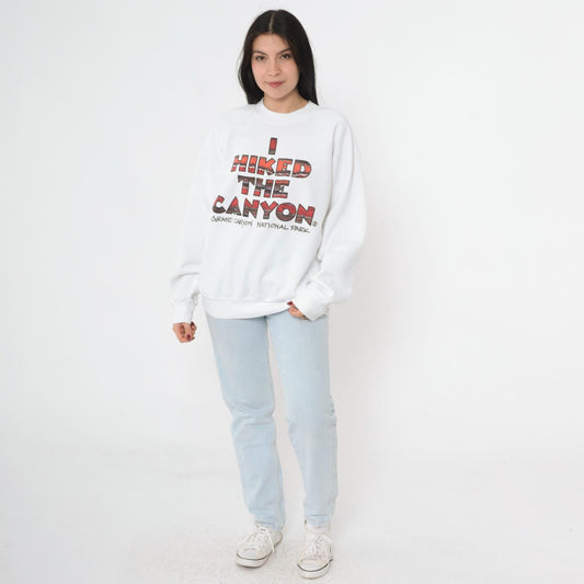 90s Grand Canyon National Park Sweatshirt I Hiked The Canyon Graphic Crewneck Extra Large