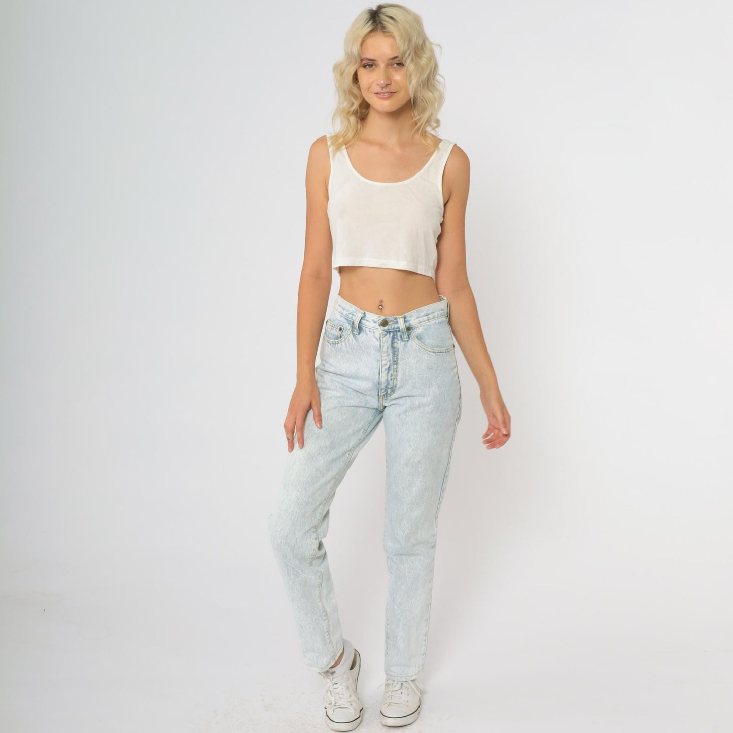 90s Guess Georges Marciano Acid Wash High Waisted Straight Leg Jeans XS
