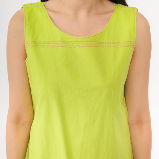 70s Reversible Mod Mini Dress Yellow Pink Green Colorblock A-Line Small