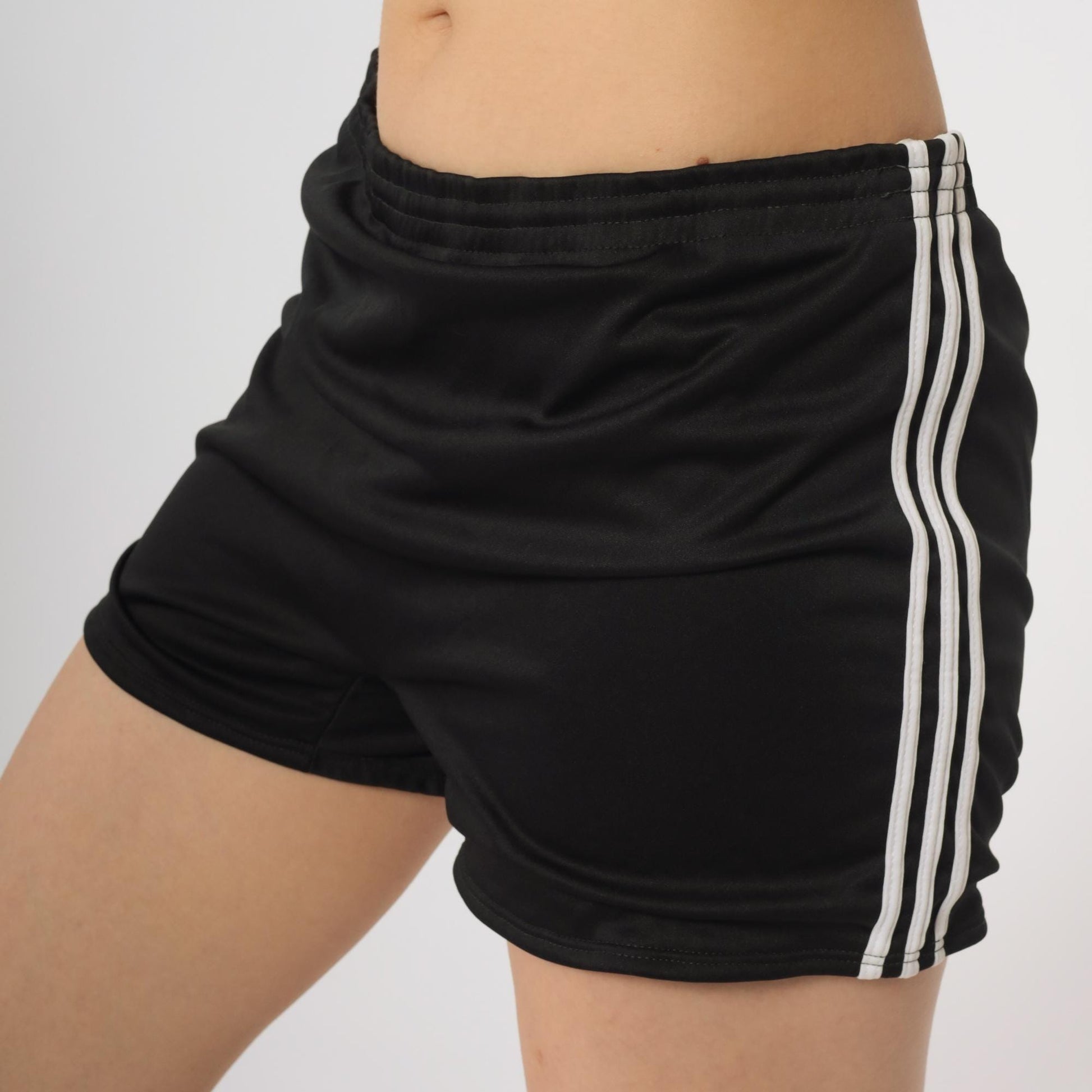 80s Champ Athletic Shorts Black White Stripe Track Shorts Extra Large XL