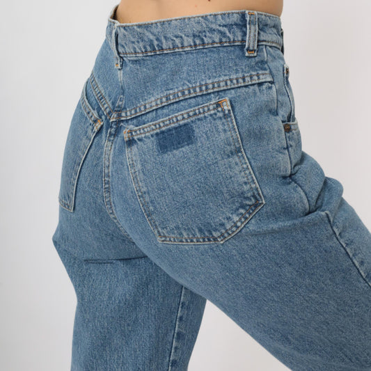 90s Palmetto's Dungarees Mom Jeans Light Blue High Waisted Small S