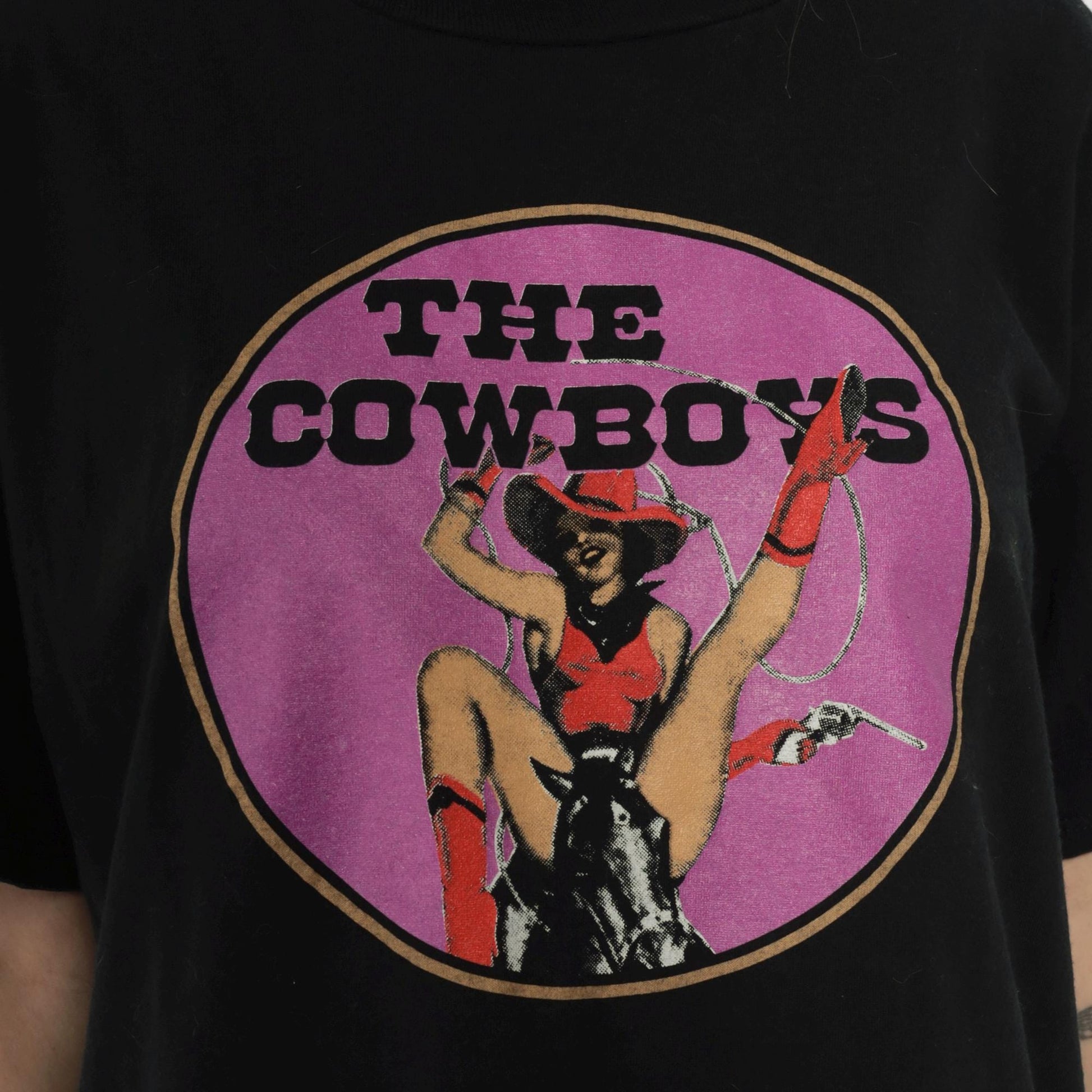 1991 Cowboys Reunion Event T-Shirt Black Graphic Cotton Large L