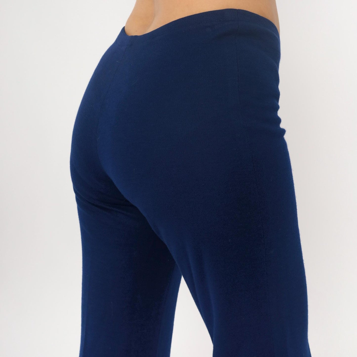 70s Navy Flare Pants Joshua Tree High Waisted Bell Bottom Medium