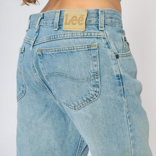 Y2K Lee Light Wash Straight Leg Jeans Blue Denim Men's 36