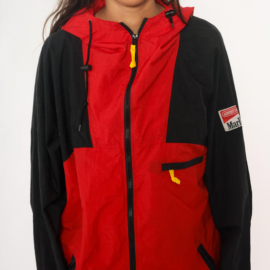 90s Marlboro Adventure Team Tracksuit Red Black Yellow Nylon Jacket Pants Extra Large XXL