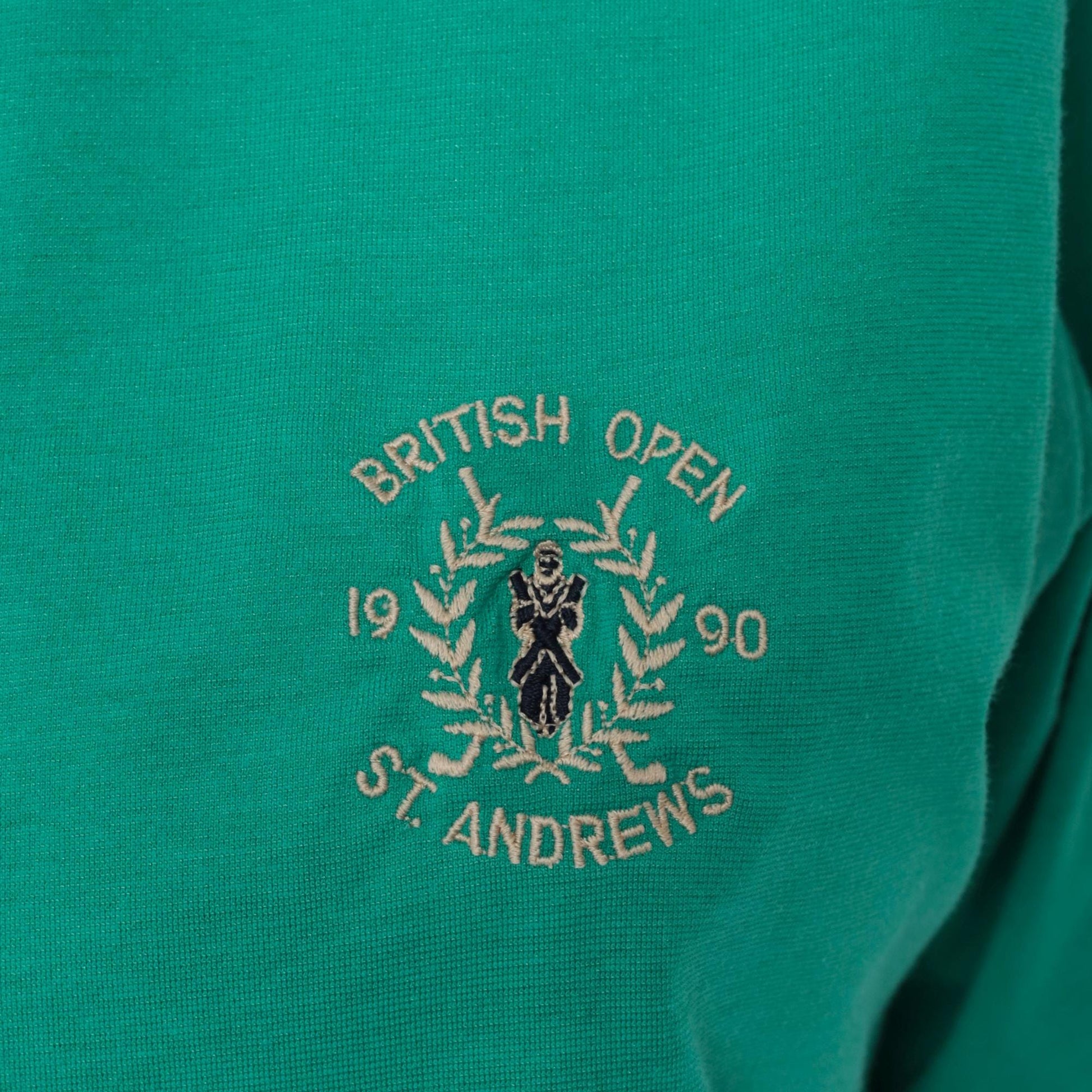 90s Sporting Choice British Open St. Andrews Golf Polo Teal Medium M