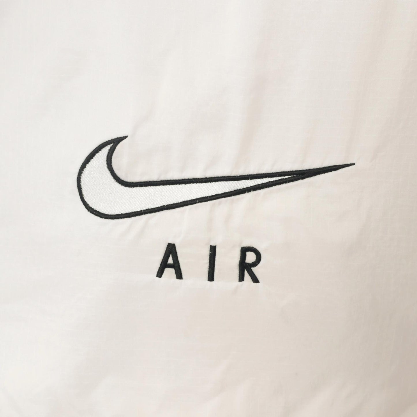 90s Nike Air Windbreaker Hooded Full Zip Jacket White Nylon Large L