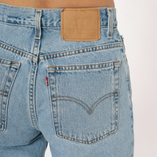 Levi's 550 Mom Jeans 2000s Light Wash High Rise Tapered Leg Small 29