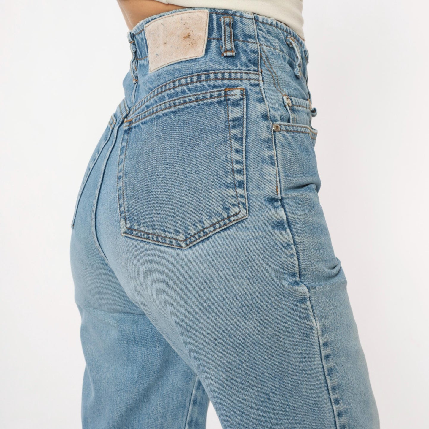 90s Unionbay Light Wash High-Waisted Straight Leg Denim Jeans Medium M