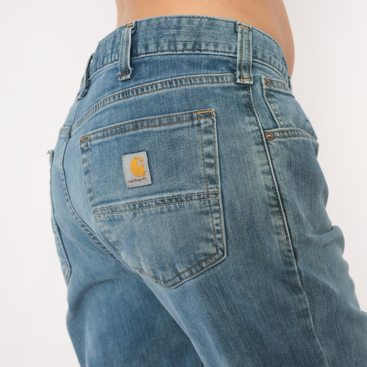 Carhartt Jeans 2000s Light Wash Straight Leg Five Pocket Denim 34 x 28