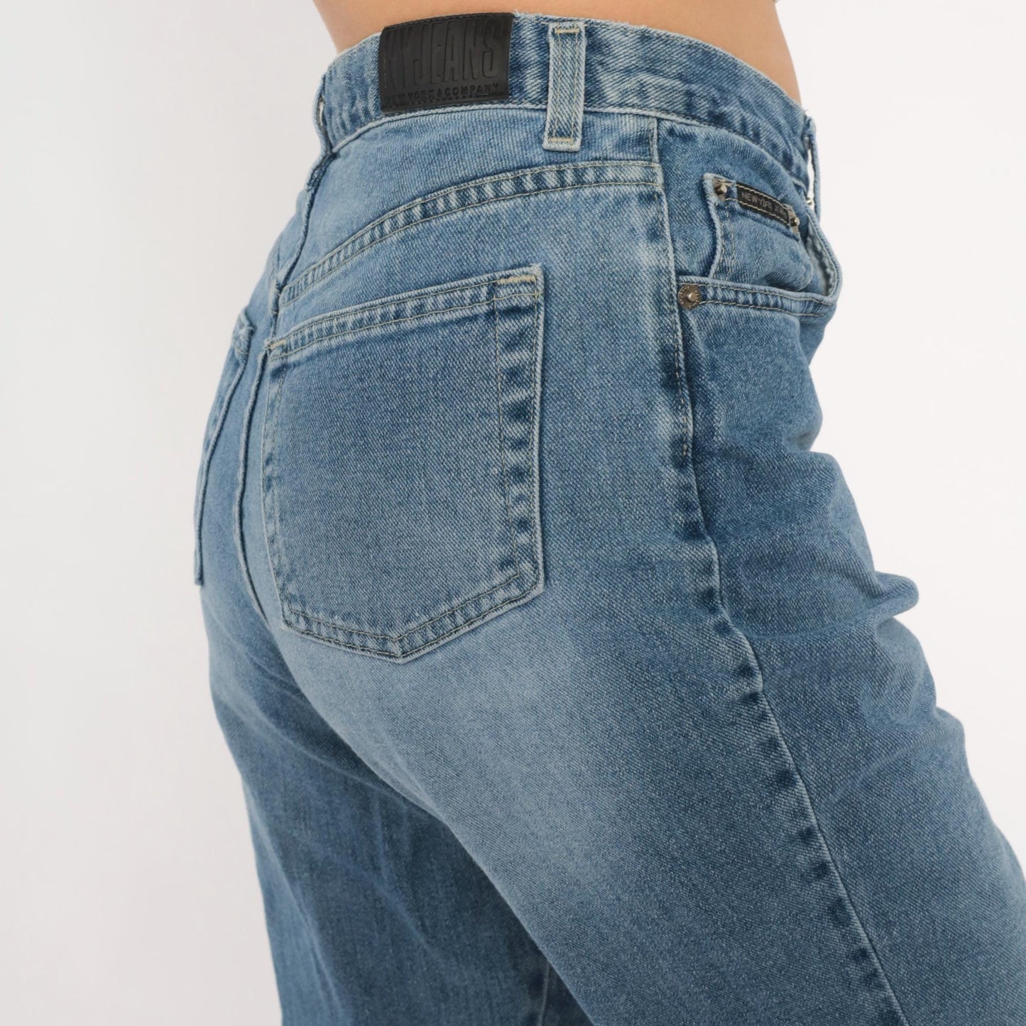 Y2K New York Jeans Bootcut High Rise Medium Wash Denim Large L