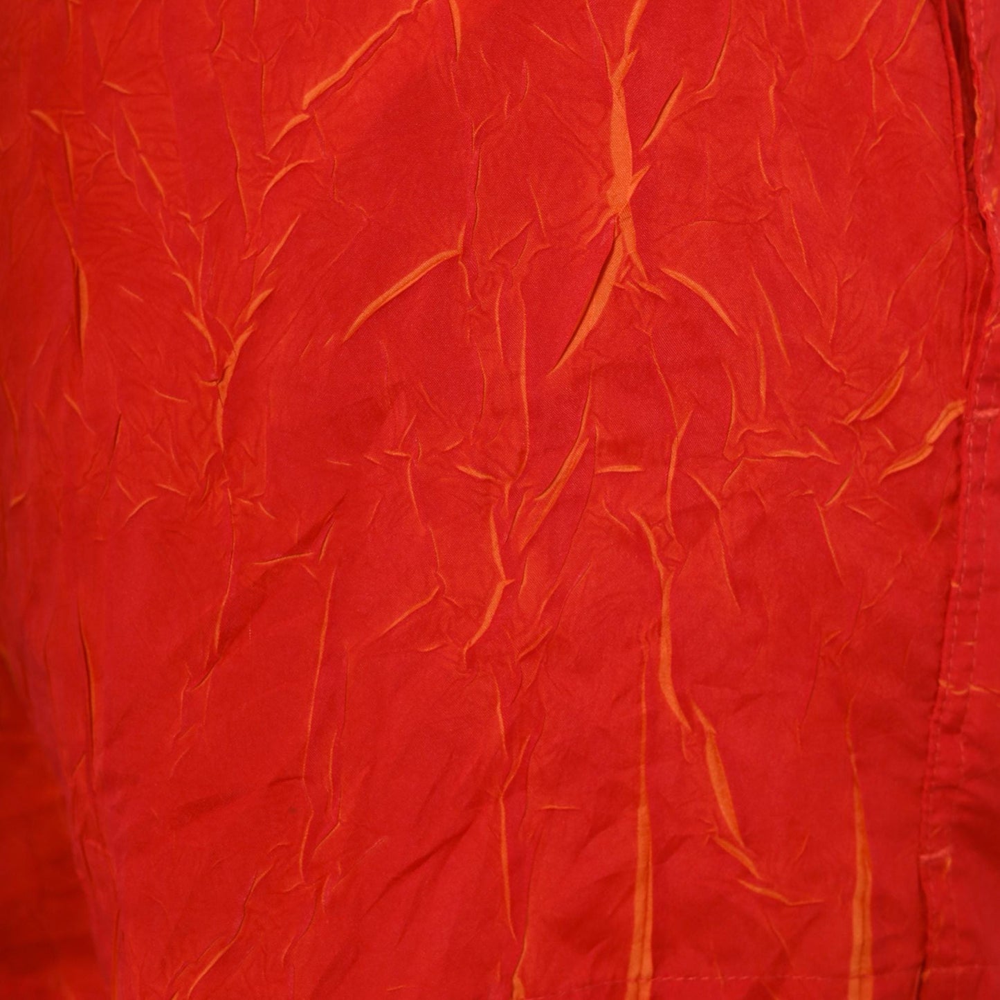 80s Summer Shades Jockey Red Orange Crinkle Athletic Shorts Medium M