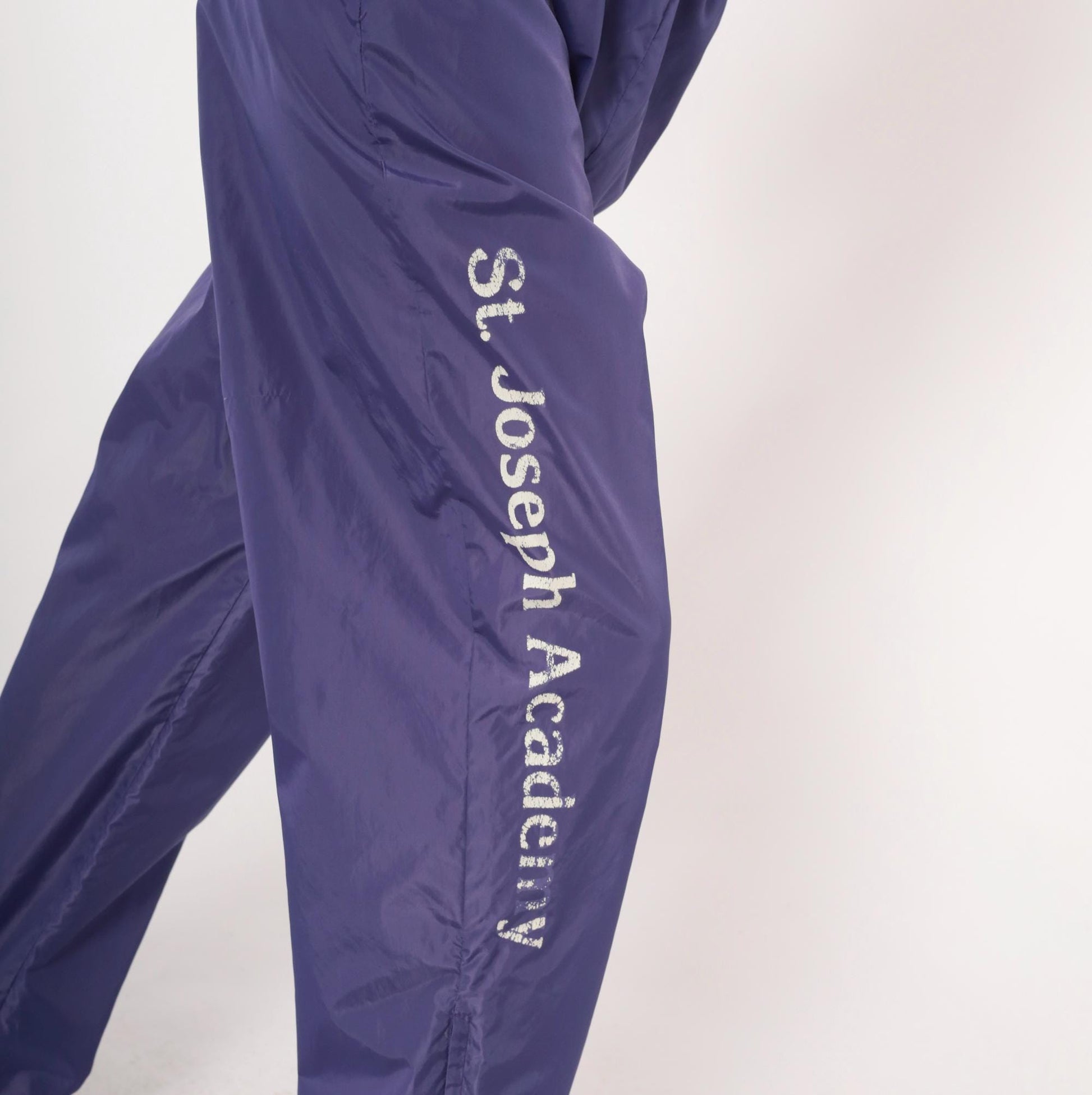 90s Nike Purple Nylon Windbreaker Pants Straight Leg Large L