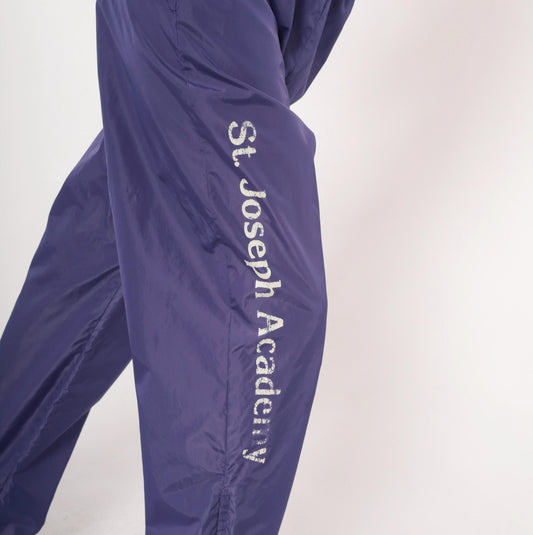 90s Nike Purple Nylon Windbreaker Pants Straight Leg Large L