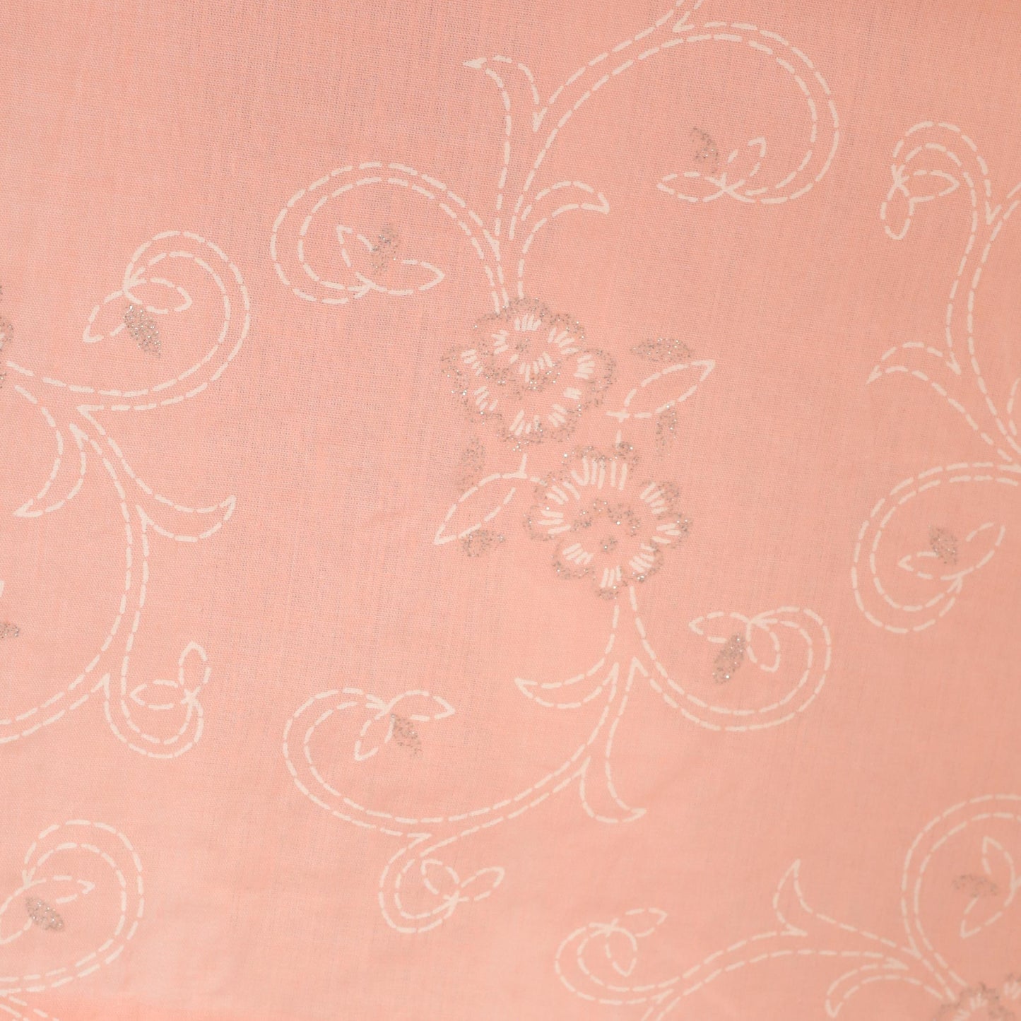 90s California Connection Peach Floral Midi Skirt Ruffled Hem Medium M