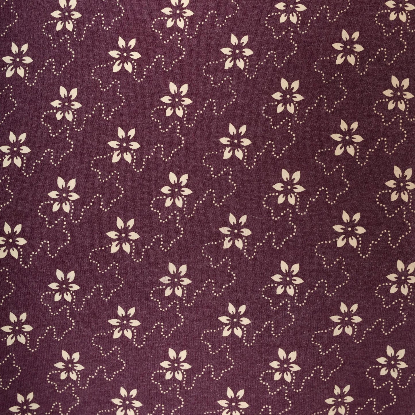 90s Kavio Designs Floral Tee Plum Ditsy Print Cotton Tunic Large L