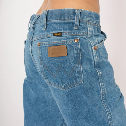 90s Wrangler Cowboy Cut Jeans Light Wash Straight Leg Cotton 35x30