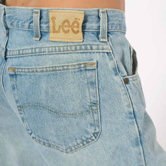 90s Lee Light Wash Straight Leg Jeans Blue Denim 36 x 28 Extra Large XL