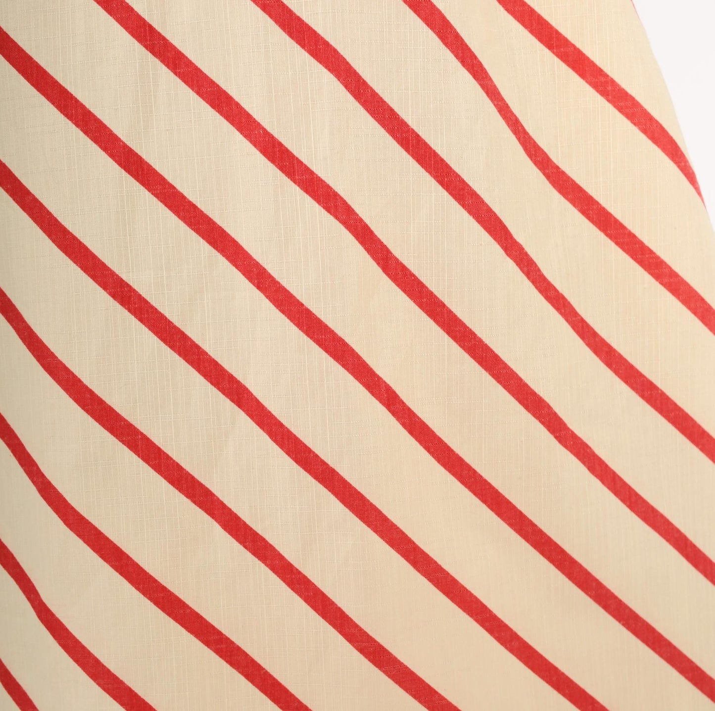 60s Bryn Mawr Diagonal Stripe A-Line Skirt Red Cream Knee Length Extra Small XS