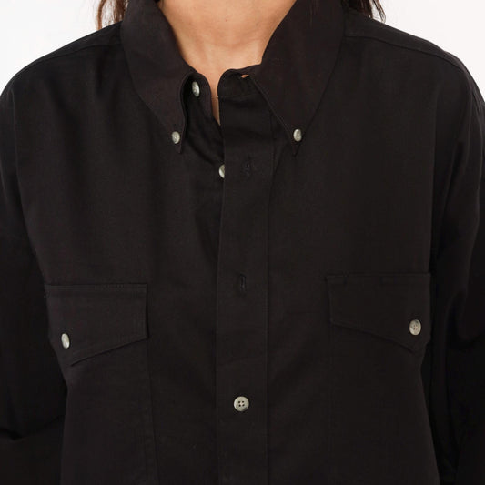 2000s Wrangler Black Western Shirt Cotton Snap Button XXL