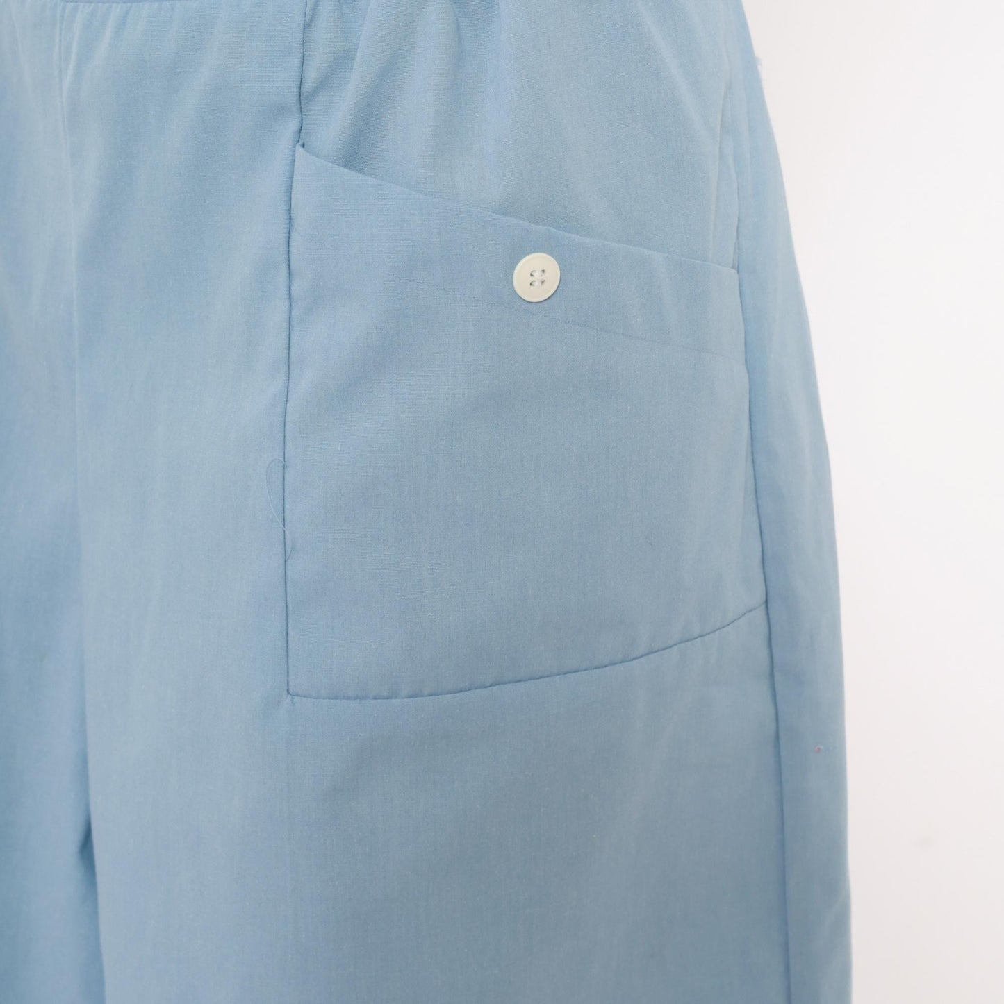 80s Haband Sky Blue Culottes Wide Leg Shorts Palazzo Pants Extra Large XL