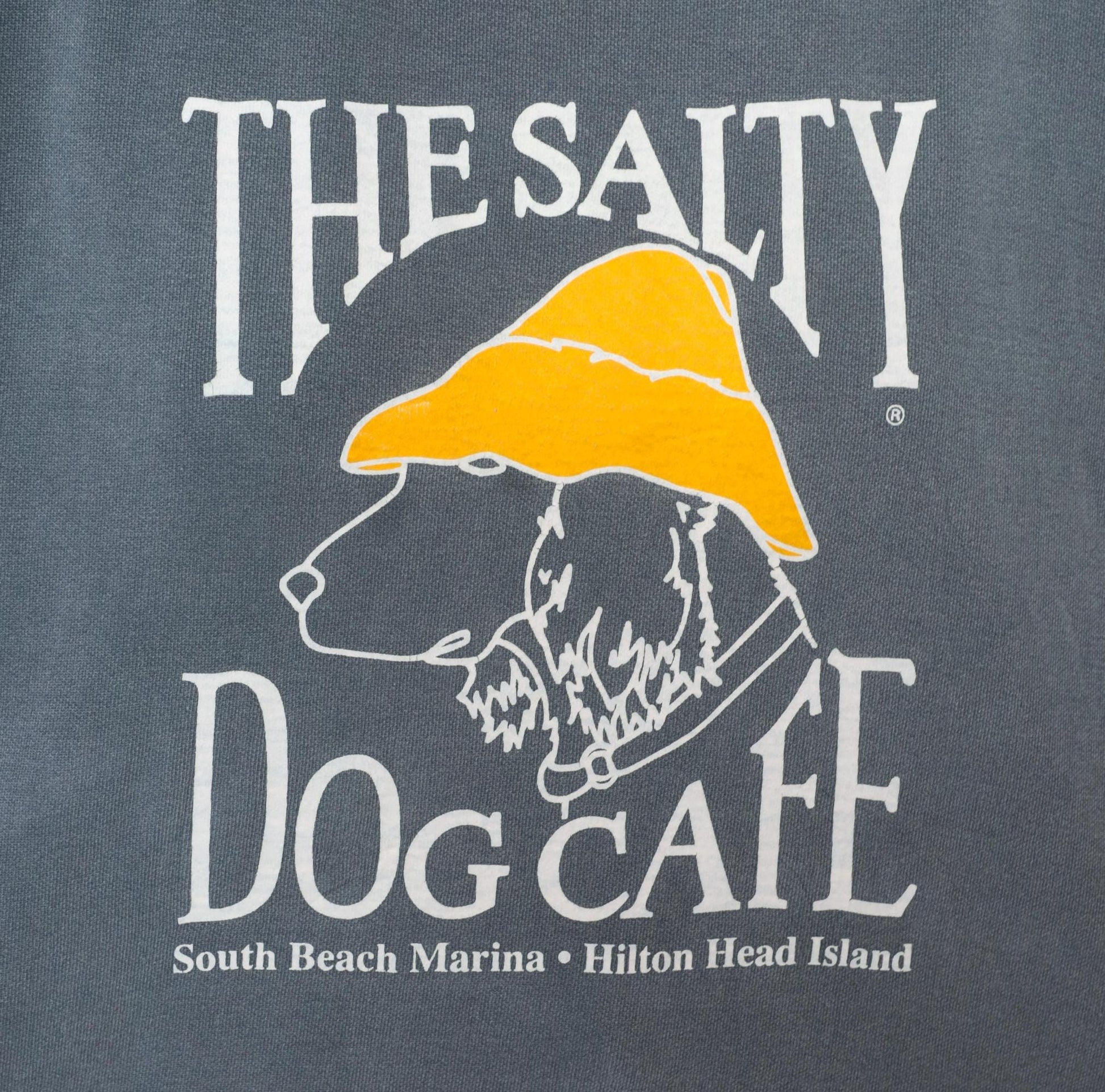 90s Salty Dog Cafe Hilton Head Island Sweatshirt Grey Cotton Graphic Dog Extra Large XL