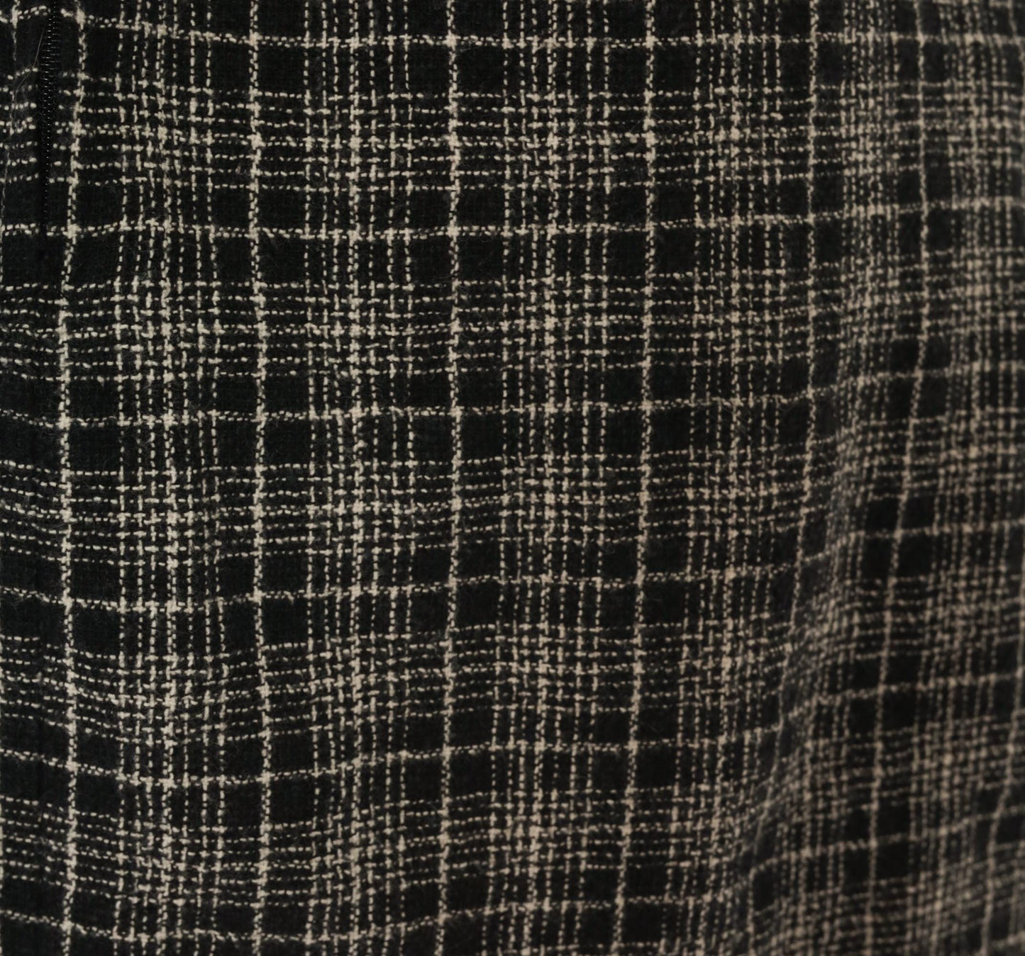 90s Jeffrey Craig Black White Plaid Mini Skirt Buckle Wrap Small S