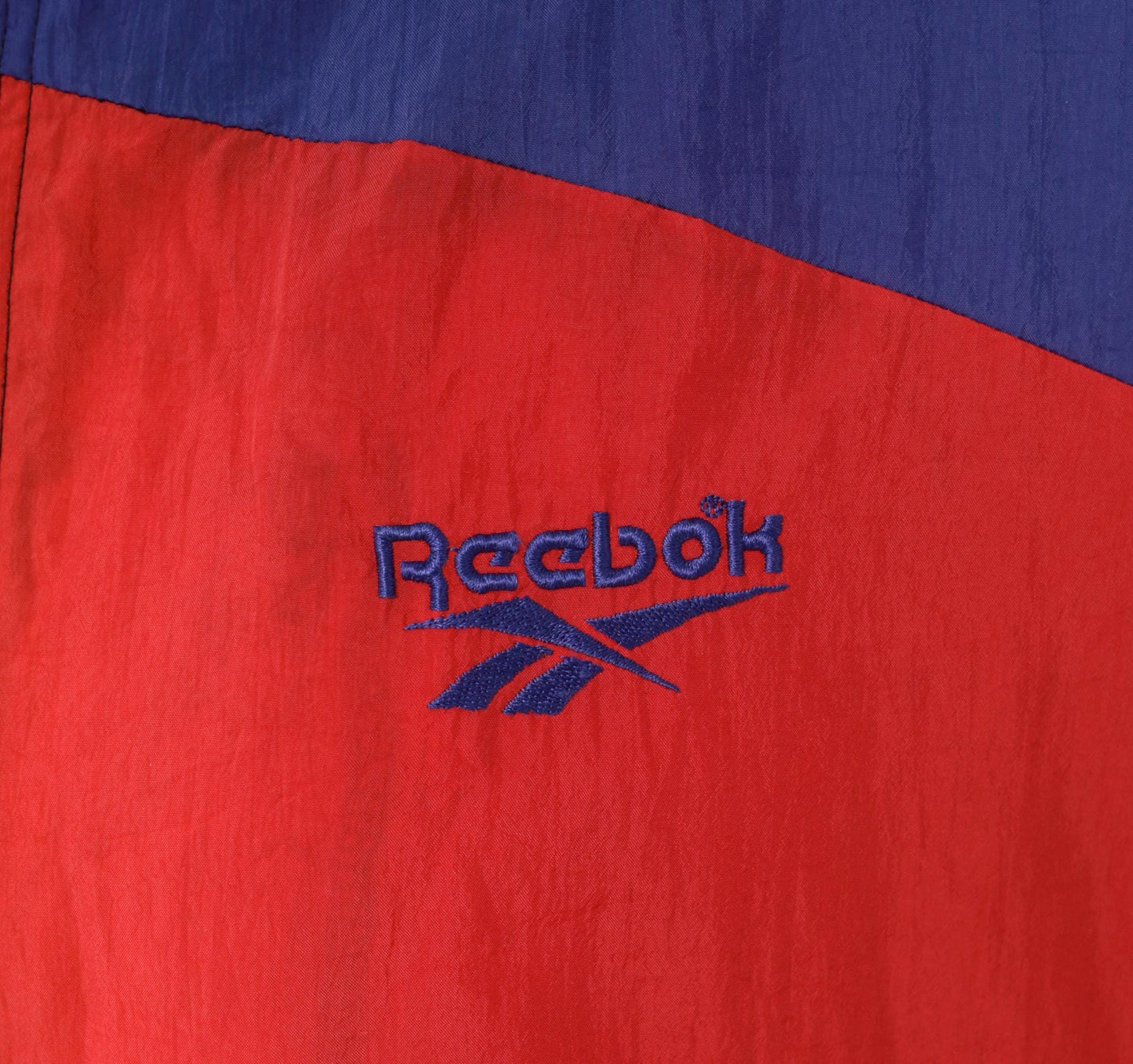 90s Reebok Windbreaker Colorblock Red Purple Black Jacket Extra Large XL