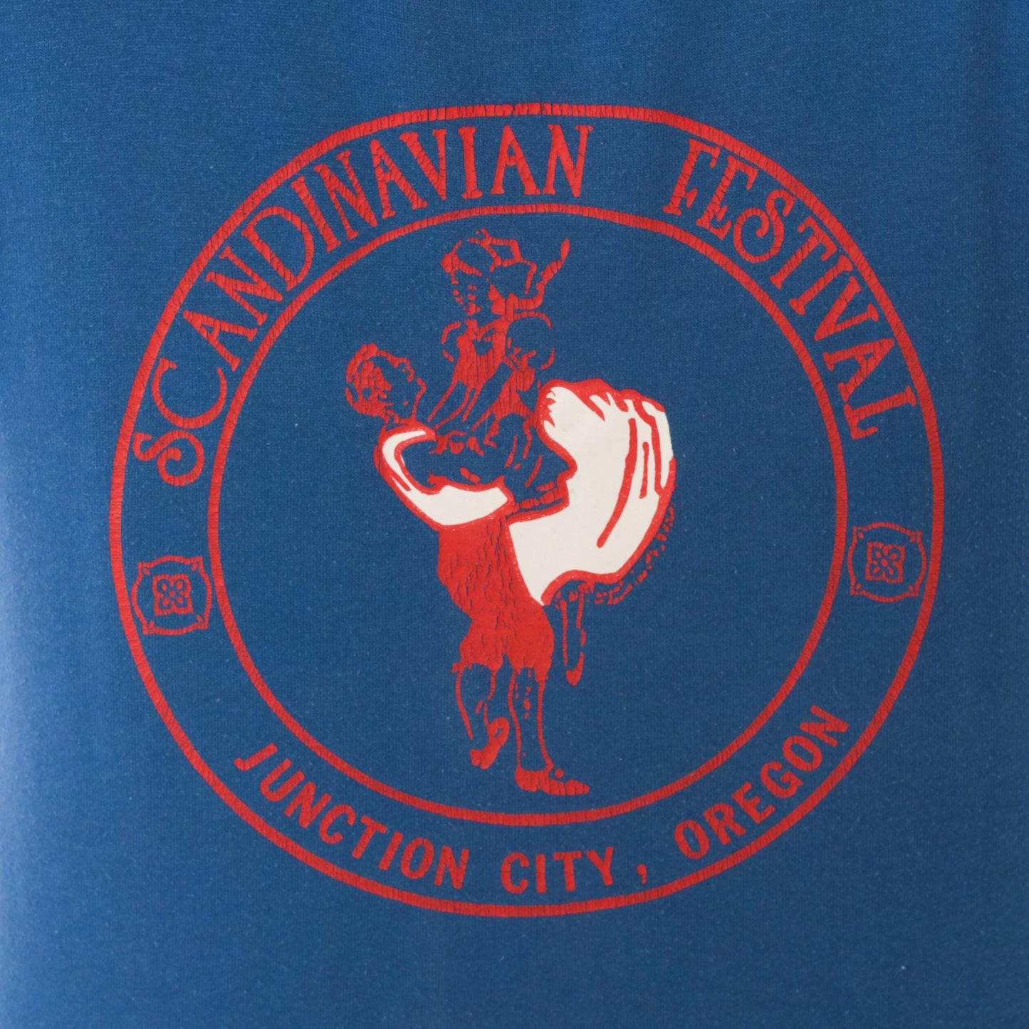 80s Scandinavian Festival Junction City Oregon Graphic Tee Blue Small