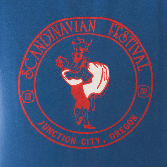 80s Scandinavian Festival Junction City Oregon Graphic Tee Blue Small